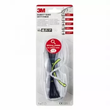 3M SF415C1 Safety glasses Polycarbonate (PC) Black, Yellow