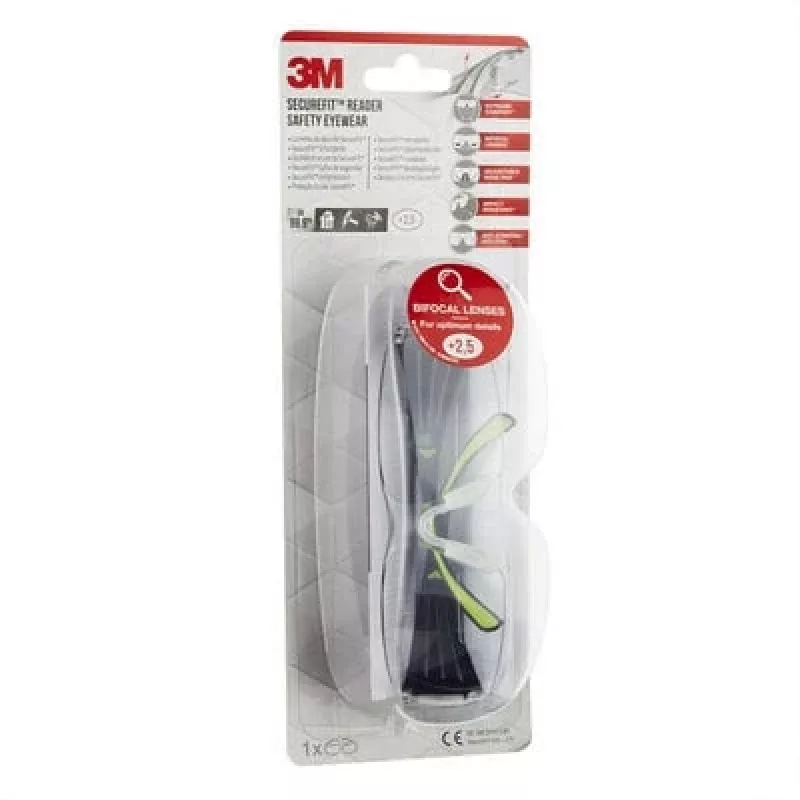 3M SF425C1 Safety glasses Plastic Black, Green