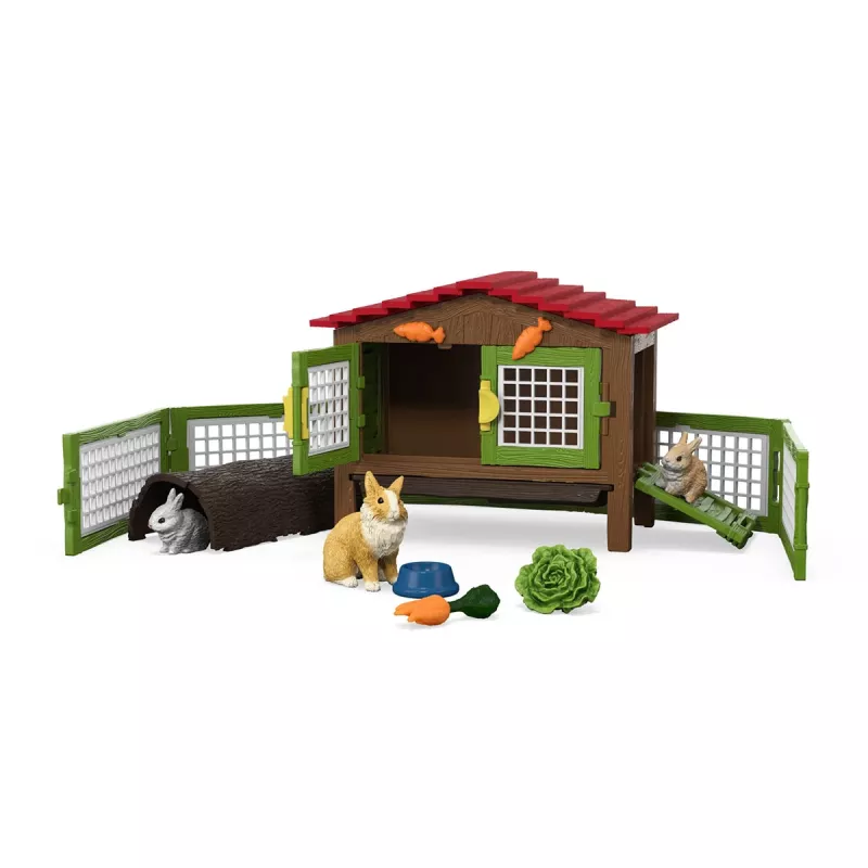 schleich FARM WORLD Rabbit hutch, Animal, Farm, Farm animals / farm toys, 3 yr(s), Multicolour