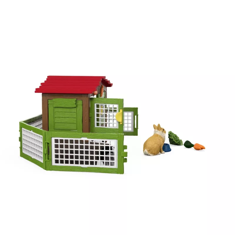 schleich FARM WORLD Rabbit hutch, Animal, Farm, Farm animals / farm toys, 3 yr(s), Multicolour