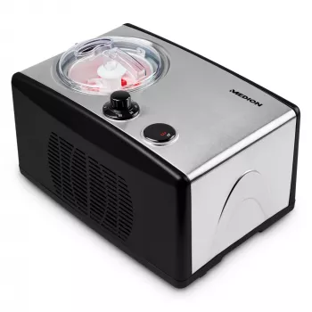 MEDION MD 18387 Compressor ice cream maker 1.5 L 150 W Black, Silver