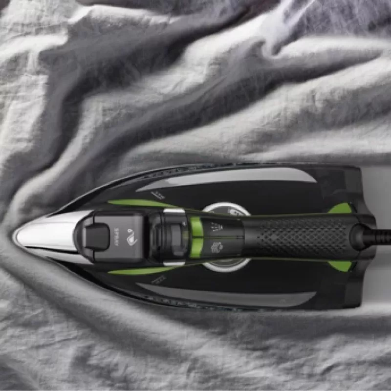 Rowenta DW6330 Eco Intelligence Dry & Steam iron Microsteam 400 HD soleplate 2500 W Black, Green