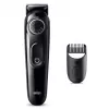 Braun BeardTrimmer 3 Beard Trm 3 BT3400, Washable, Battery, Black