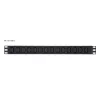 ATEN Basic Metered 1U PDU with Surge Protection, Basic, Metered, 1U, Black, LCD, 18 AC outlet(s), C13 coupler