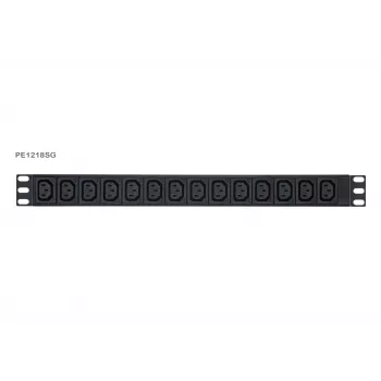 ATEN Basic Metered 1U PDU with Surge Protection, Basic, Metered, 1U, Black, LCD, 18 AC outlet(s), C13 coupler