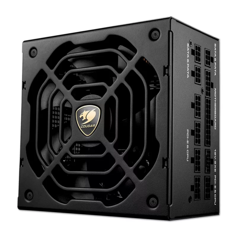 Power Supply COUGAR GR 1000W ATX3.1 PCIE 5.1 80 PLUS Gold, 1000 W, 20+4 pin ATX, 120 mm fan