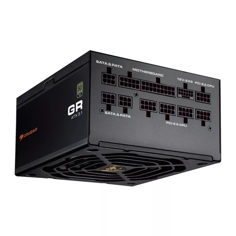 Power Supply COUGAR GR 1000W ATX3.1 PCIE 5.1 80 PLUS Gold, 1000 W, 20+4 pin ATX, 120 mm fan