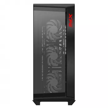XPG BATTLECRUISER II ST Mid-Tower Black, Midi Tower, PC, Black, ATX, EATX, micro ATX, Mini-ITX, Stainless steel, Gaming