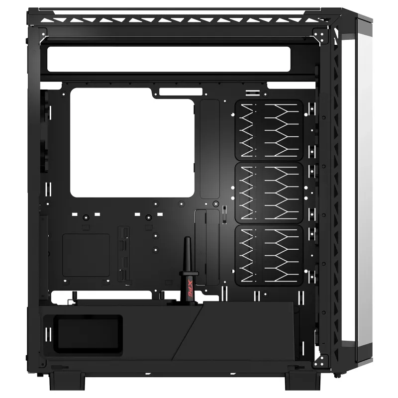 XPG BATTLECRUISER II ST Mid-Tower Black, Midi Tower, PC, Black, ATX, EATX, micro ATX, Mini-ITX, Stainless steel, Gaming