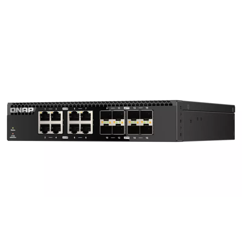 QNAP QSW-3216R-8S8T network switch Unmanaged L2 10G Ethernet (100/1000/10000) Black