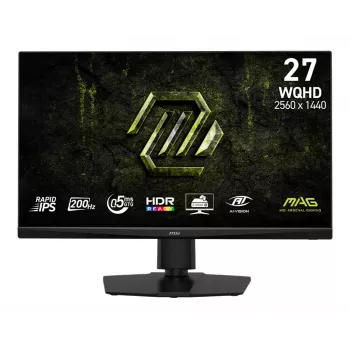 27 inch MSI MAG 272QPF E20 Rapid IPS monitor, 2560×1440 (WQHD), 0.5 ms, 200 Hz, LED, VESA, Height adjustable, Black
