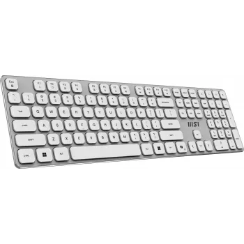 MSI FORGE K210 W COMBO WHITE US keyboard Mouse included Home/Office USB QWERTY US English