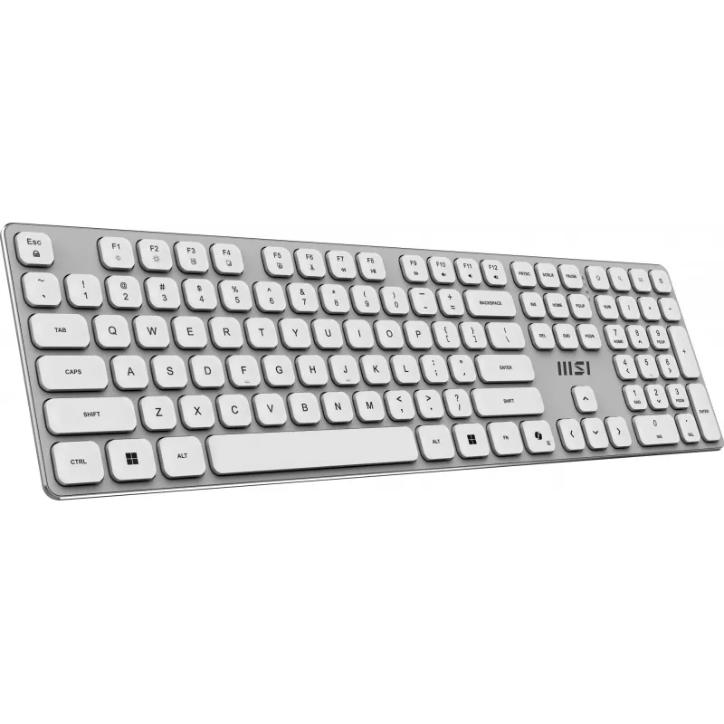 MSI FORGE K210 W COMBO WHITE US keyboard Mouse included Home/Office USB QWERTY US English