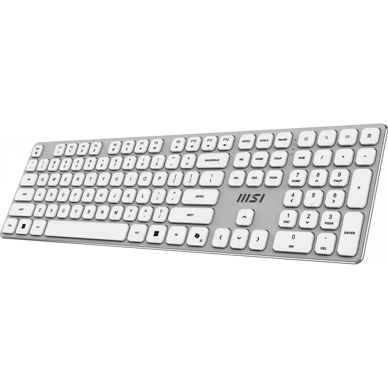 MSI FORGE K210 W COMBO WHITE US keyboard Mouse included Home/Office USB QWERTY US English