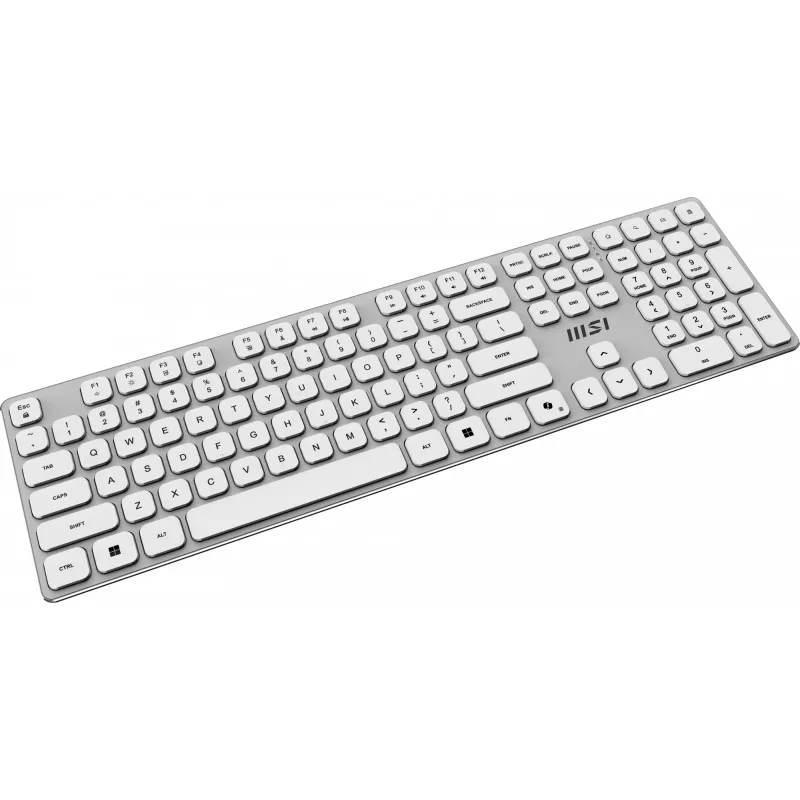 MSI FORGE K210 W COMBO WHITE US keyboard Mouse included Home/Office USB QWERTY US English