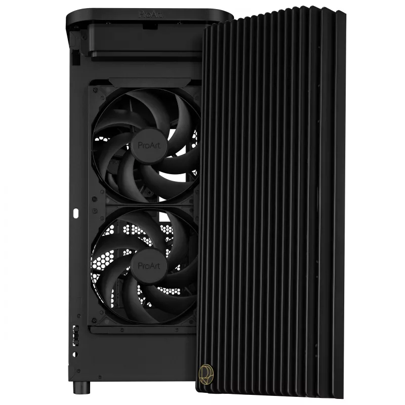 PC Case ASUS ProArt PA401 Mesh Panel Black, ATX, 2x160mm front, 1x120mm rear, 2x3.5 inch + 2x2.5 inch, USB 3.2 Gen1