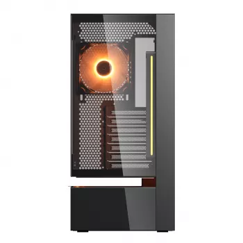 Cougar CFV235 Vision Midi Tower PC Case, ARGB, 9.16 inch LCD (1920×462), Tempered Glass, Black