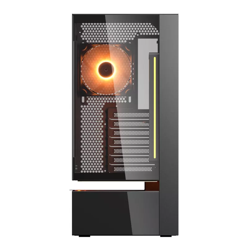 Cougar CFV235 Vision Midi Tower PC Case, ARGB, 9.16 inch LCD (1920×462), Tempered Glass, Black