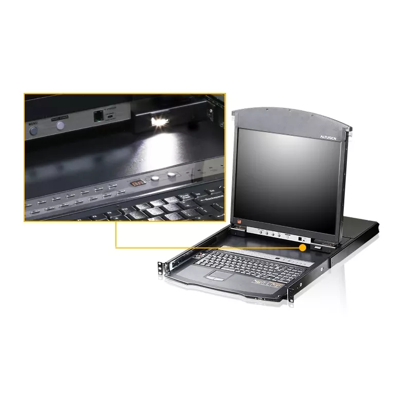 KVM switch ATEN KL1516AIM-AXA-AG Rack mounting Black
