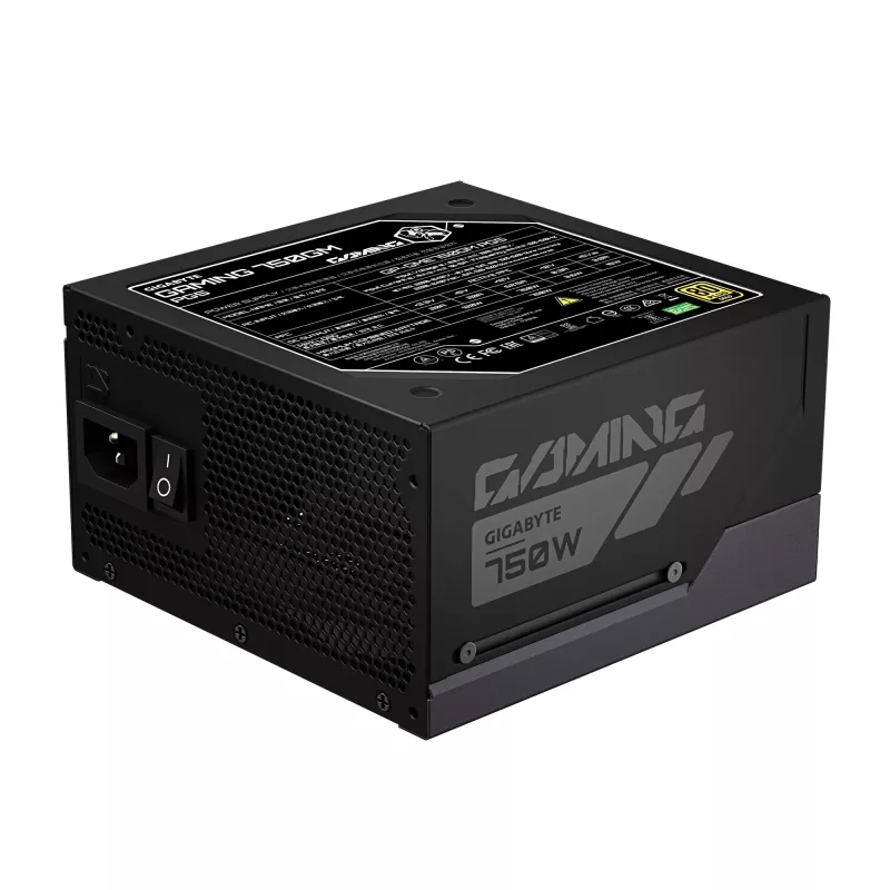 GIGABYTE GAMING 750GM PG5 Power Supply Unit - PCIe 5.1, 80 PLUS Gold, Fully Modular Design, 135mm Fan, ATX 3.1 compatible, EU Plug