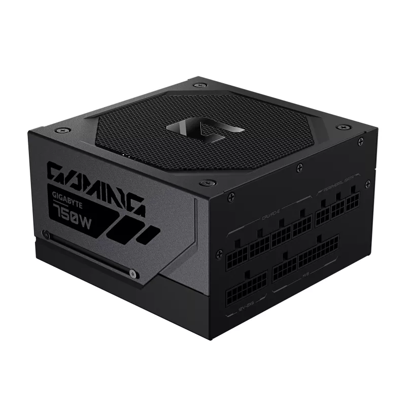 GIGABYTE GAMING 750GM PG5 Power Supply Unit - PCIe 5.1, 80 PLUS Gold, Fully Modular Design, 135mm Fan, ATX 3.1 compatible, EU Plug