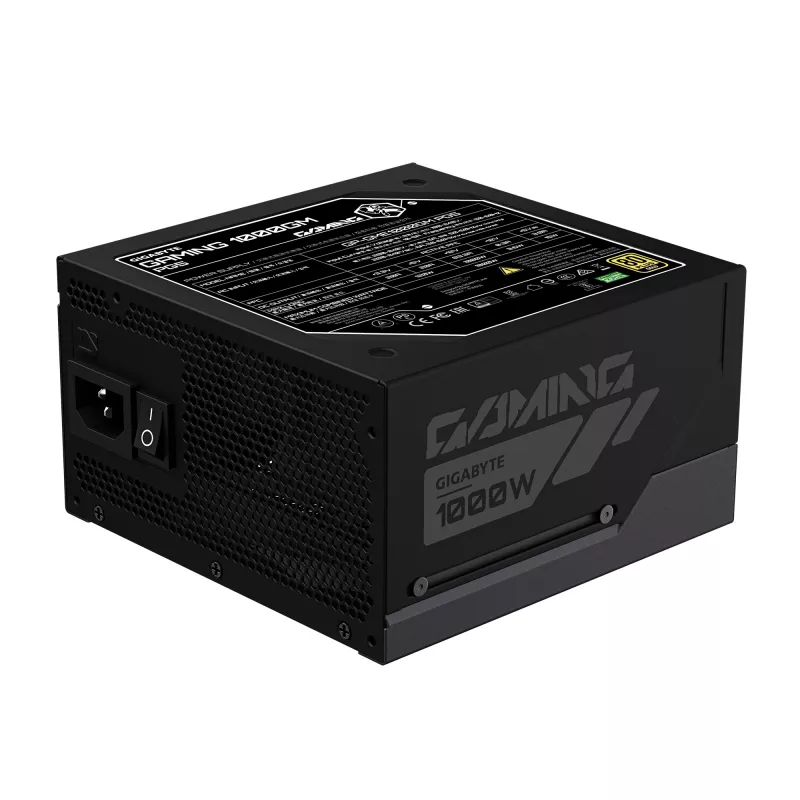 GIGABYTE GAMING 1000GM PG5 Power Supply Unit - PCIe 5.1, 80 PLUS Gold, Fully Modular Design, 135mm Fan, ATX 3.1 compatible, EU Plug