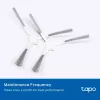 Accessory kit for TP-Link Tapo RVA100 robot vacuum — 2 washable HEPA filters, main brush, 2 side brushes (black/white)