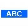 Brother Gloss Laminated Labelling Tape - 24mm, White/Blue label-making tape TZ