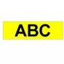 Brother Strong Adhesive Gloss Laminated Tape - 9mm, Black/Yellow label-making tape TZ