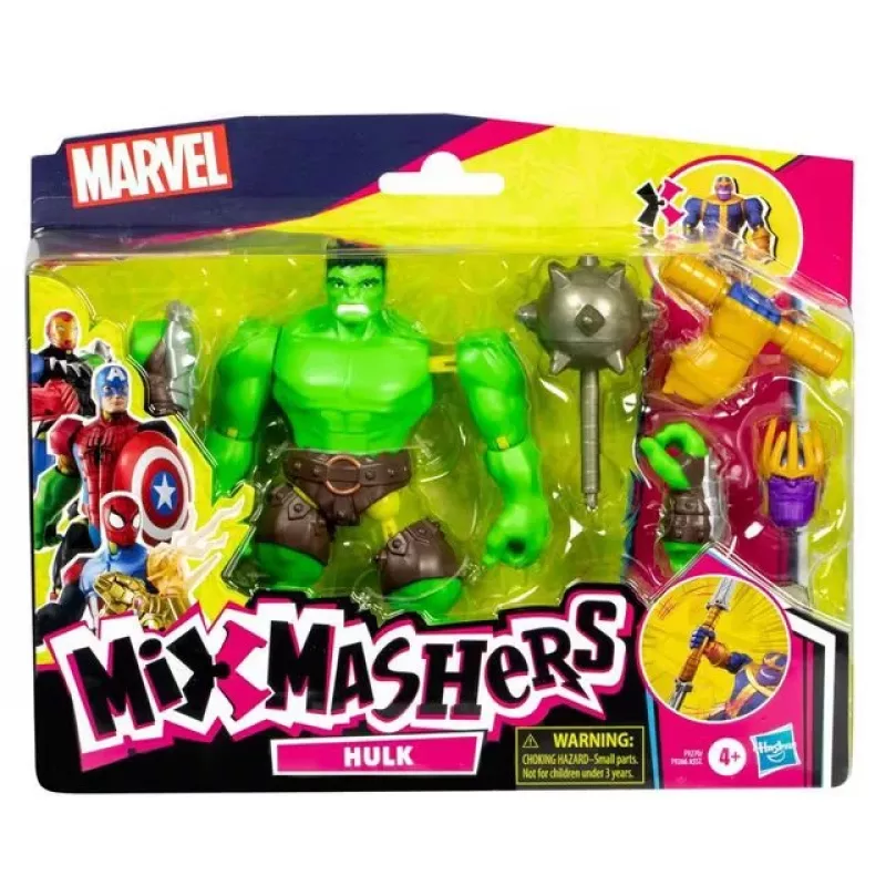 HASBRO Marvel MixMashers Avengers Hulk Mix-&-Match action figure, multicolour, for ages 4+