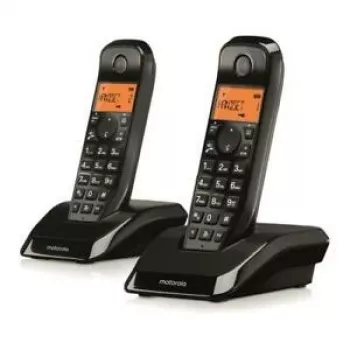 Motorola S12 Duo DECT telephone Caller ID Black