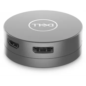 DELL 6-in-1 USB-C Multiport Adapter - DA305, Wired, USB 3.2 Gen 2 (3.1 Gen 2) Type-C, 10,100,1000 Mbit/s, Silver, 3840 x 2160 pixels, Dell