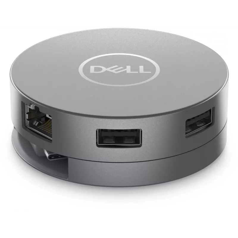 DELL 6-in-1 USB-C Multiport Adapter - DA305, Wired, USB 3.2 Gen 2 (3.1 Gen 2) Type-C, 10,100,1000 Mbit/s, Silver, 3840 x 2160 pixels, Dell