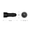 Car Charger USB-C 65W by d bramante re-charge — 12–24V cigar lighter, 1× USB-C, Black
