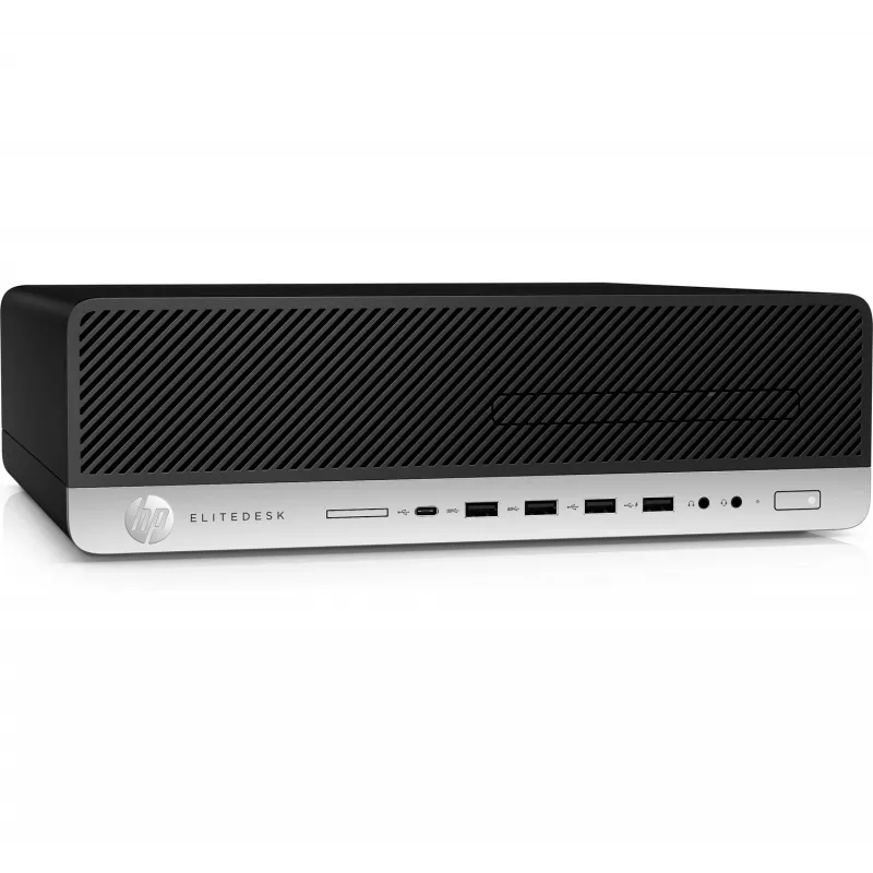 T1A HP EliteDesk 800 G3 Refurbished Intel® Core™ i5 i5-7500 8 GB DDR4-SDRAM 240 GB SSD Windows 10 Pro SFF PC Black, Silver