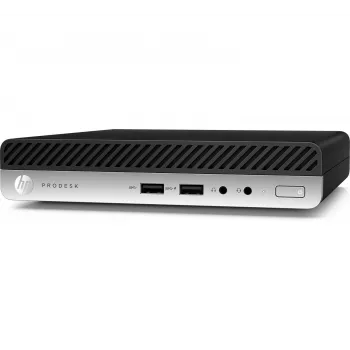T1A HP ProDesk 400 G4 Refurbished Intel® Core™ i5 i5-8400T 8 GB DDR4-SDRAM 256 GB SSD Windows 10 Pro Mini PC Black, Silver