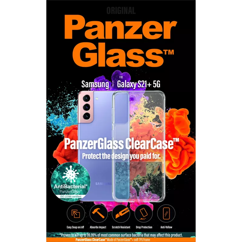 PanzerGlass ® ClearCase™ Samsung Galaxy S21 Plus 5G, Cover, Samsung, Samsung - Galaxy S21+, Transparent