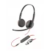 HP Poly Blackwire 3225 Stereo USB-C Headset +3.5mm Plug +USB-C/A Adapter (Bulk)