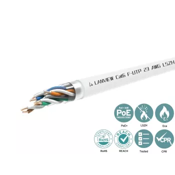 Lanview LVN122113 networking cable White 305 m Cat6 F/UTP (FTP)