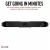 HP Poly Studio X52 All-In-One Video Bar, Group video conferencing system, 4K Ultra HD, 30 fps, 95°, 5x, Android