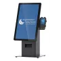 Kiosk set Ergonomic Solutions SpacePole Mini Kiosk Countertop Black Metal