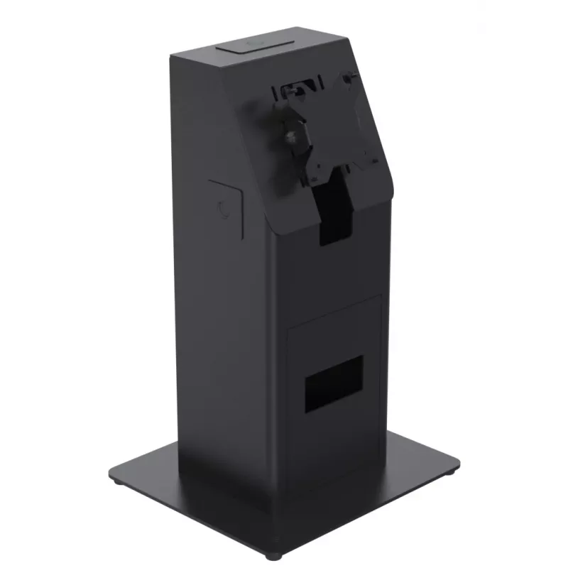 Kiosk set Ergonomic Solutions SpacePole Mini Kiosk Countertop Black Metal