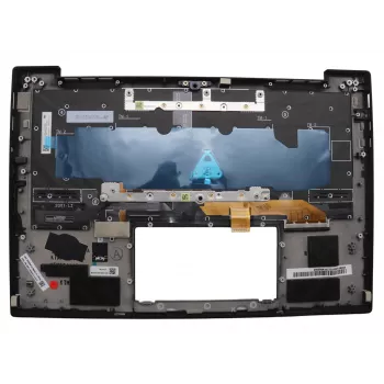 Laptop spare part Cover and backlit keyboard for Lenovo ThinkPad X1 Carbon Gen 13 (model 5M11Q55957), black/multicolour