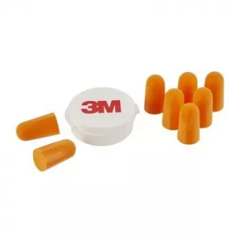 Reusable ear plug 3M 1100C4, orange, wired, pack of 4