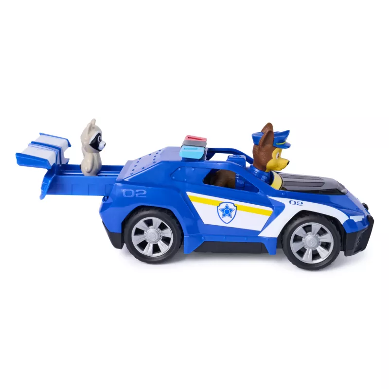 PAW Patrol : Search & Rescue, Chase Rescue Cruiser Vehicle with 2 Figures, Police Car Toy with Pull-Back Action, Kids Toys for Boys & Girls Ages 3+