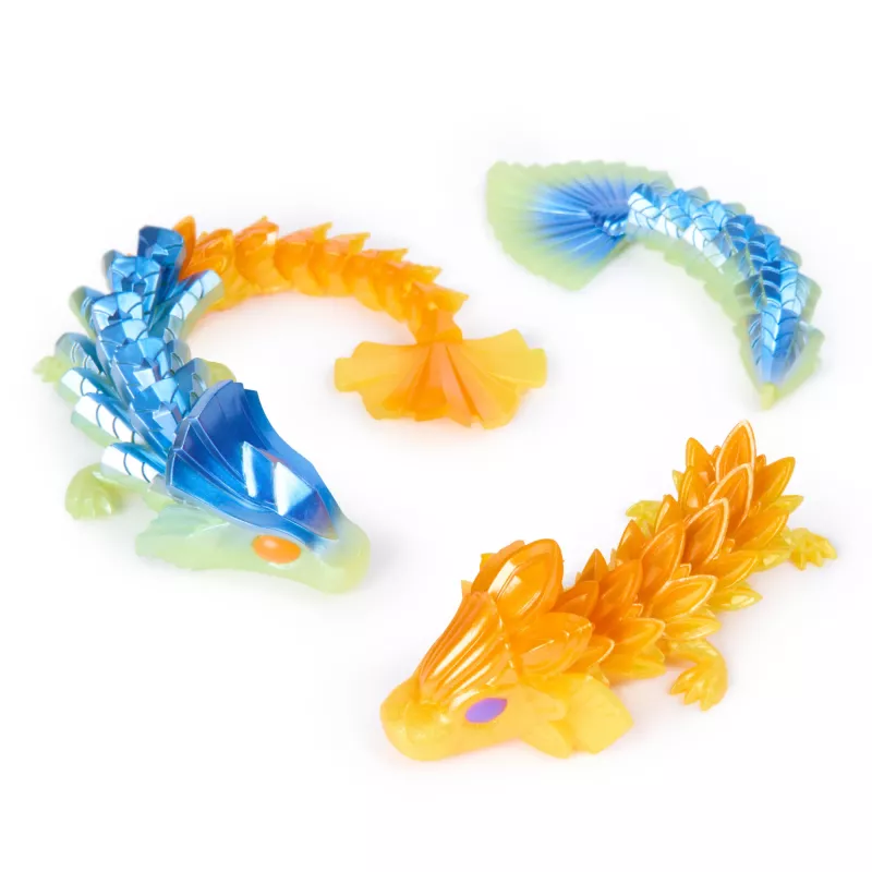 CrystaLynx Dragons, 9-inch Collectible Articulated Dragon Toy Figure for Kids & Adults, Blind Box, Fidget Toys for Home Office & Desk Decor (Styles May Vary)