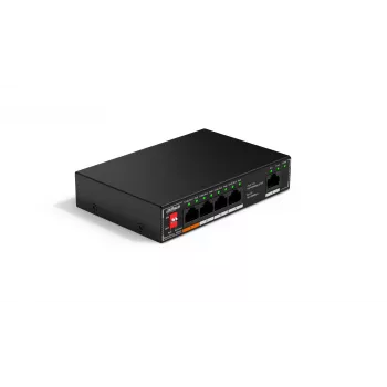 Unmanaged PoE Switch Dahua Technology SF1005P — 5x Fast Ethernet (10/100), L2, PoE, 48–57V, Black
