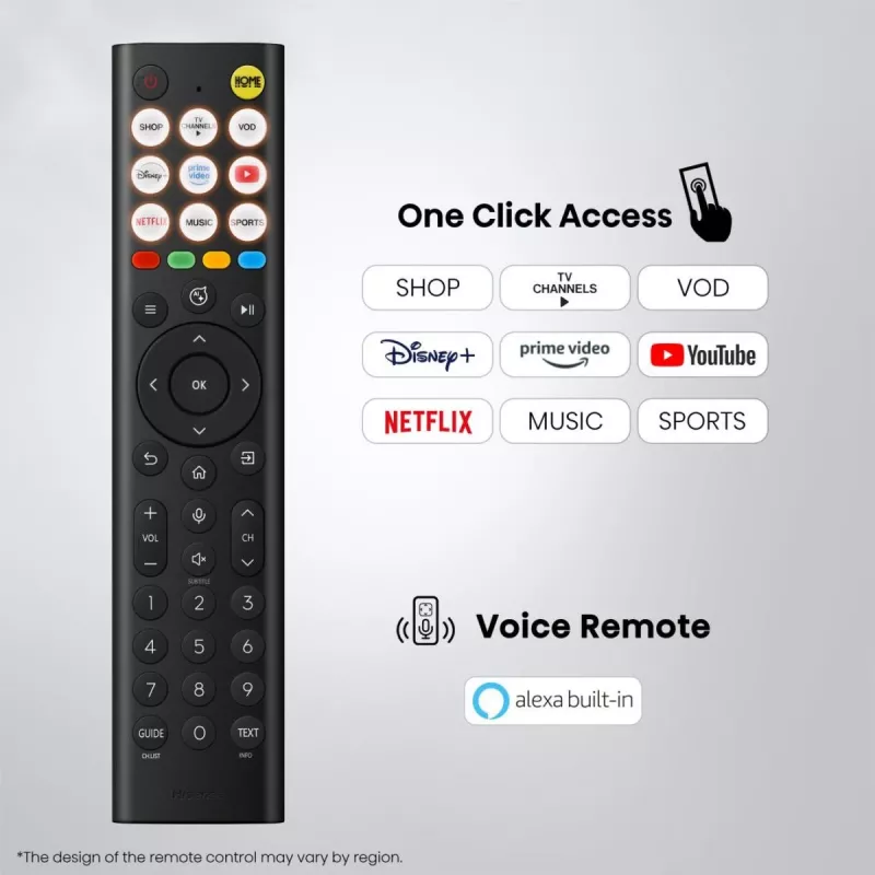 Hisense 85E8S 85 inch ULED 4K Mini LED Smart TV, 3840×2160, 400 cd/m², Wi‑Fi, HomeOS (Grey)