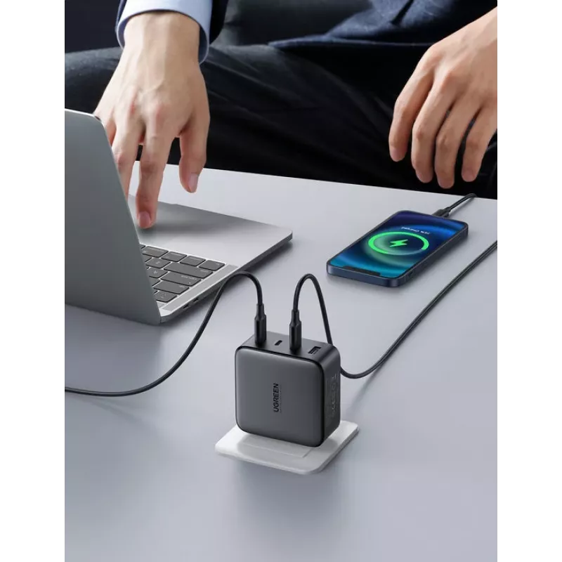 Charger Ugreen Nexode 100W GaN USB-C USB-A Fast Charging 3 Ports