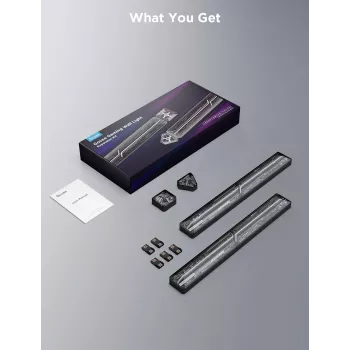 Smart Gaming Wall Light Expansion Kit Govee H10630A5 — 2 tubes with square and triangle connectors, Wi‑Fi/Bluetooth, 36V input